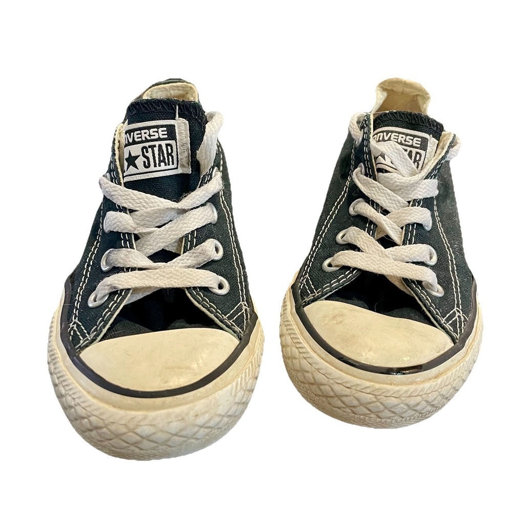 Converse Sneakers‎ Size 1 Chuck Taylor All Star Black/White Kids Low Top